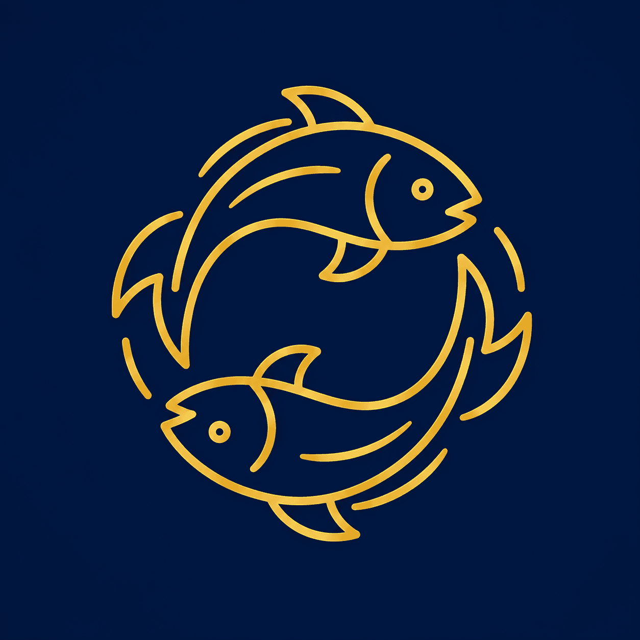 Ilustración del signo Piscis